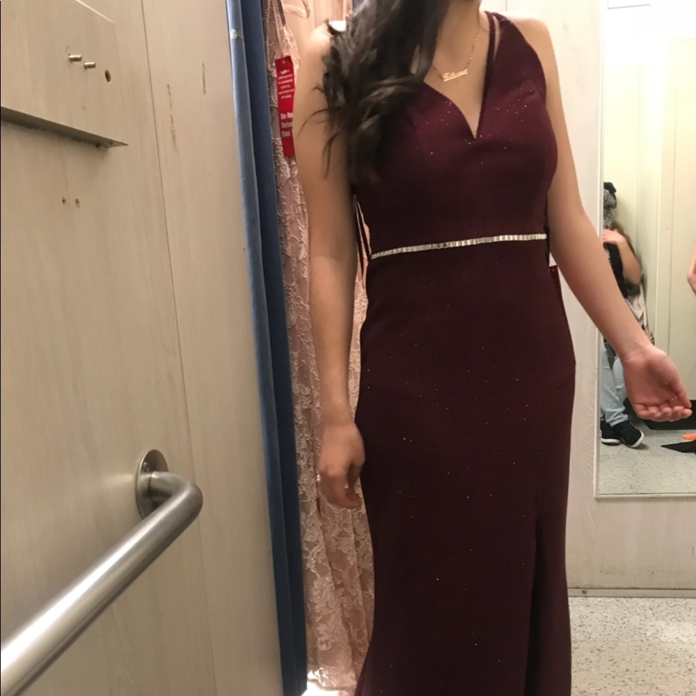 Burgundy Long Dress